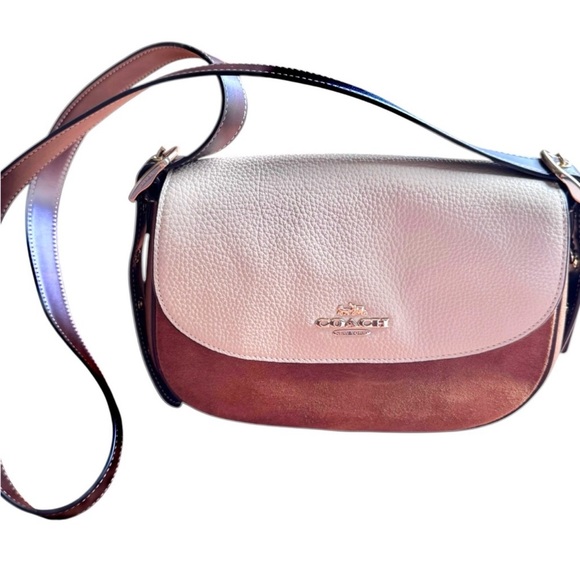 Coach Macie Saddle Bag In Colorblock Crossbody Like New - Picture 10 of 14